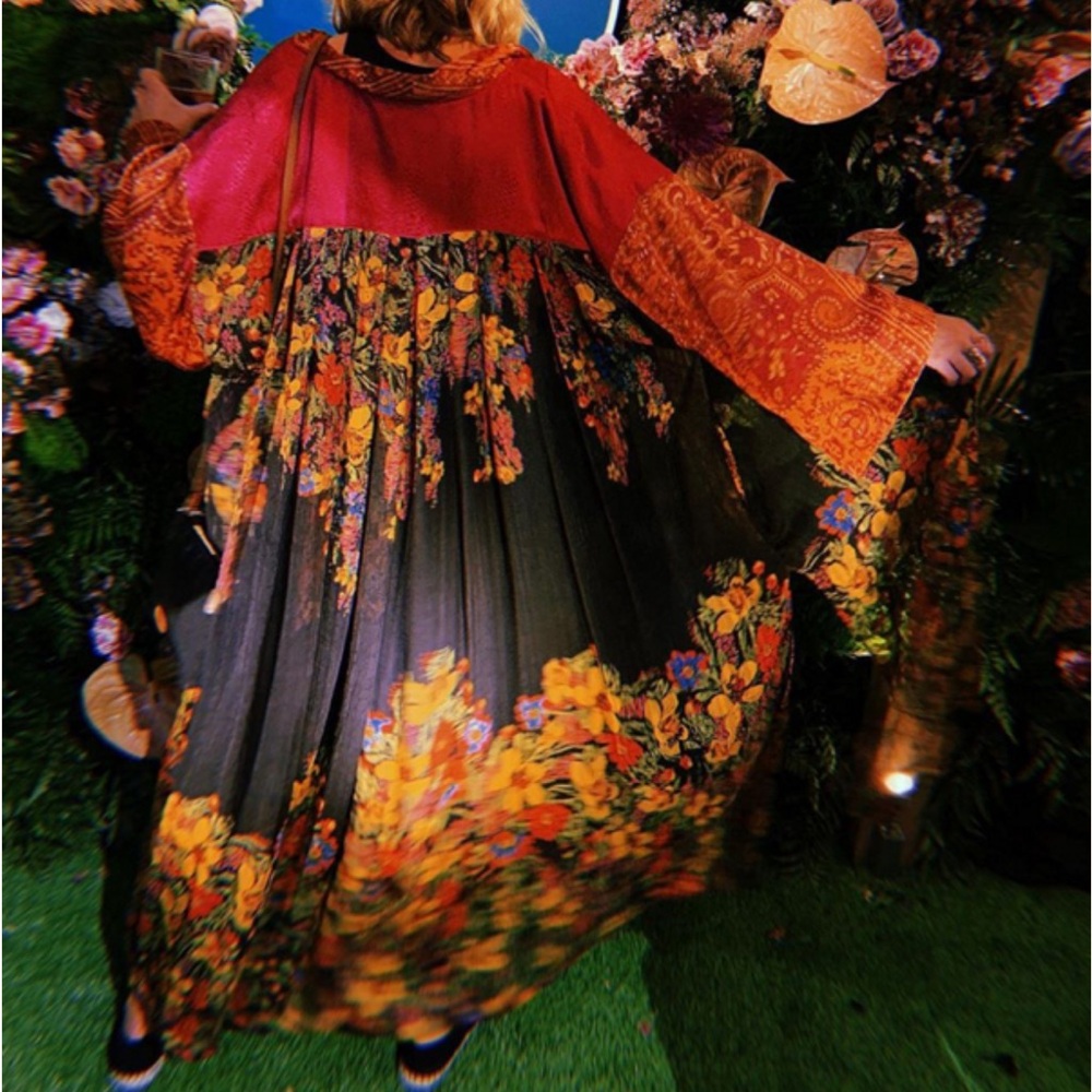 Free People Floral Duster